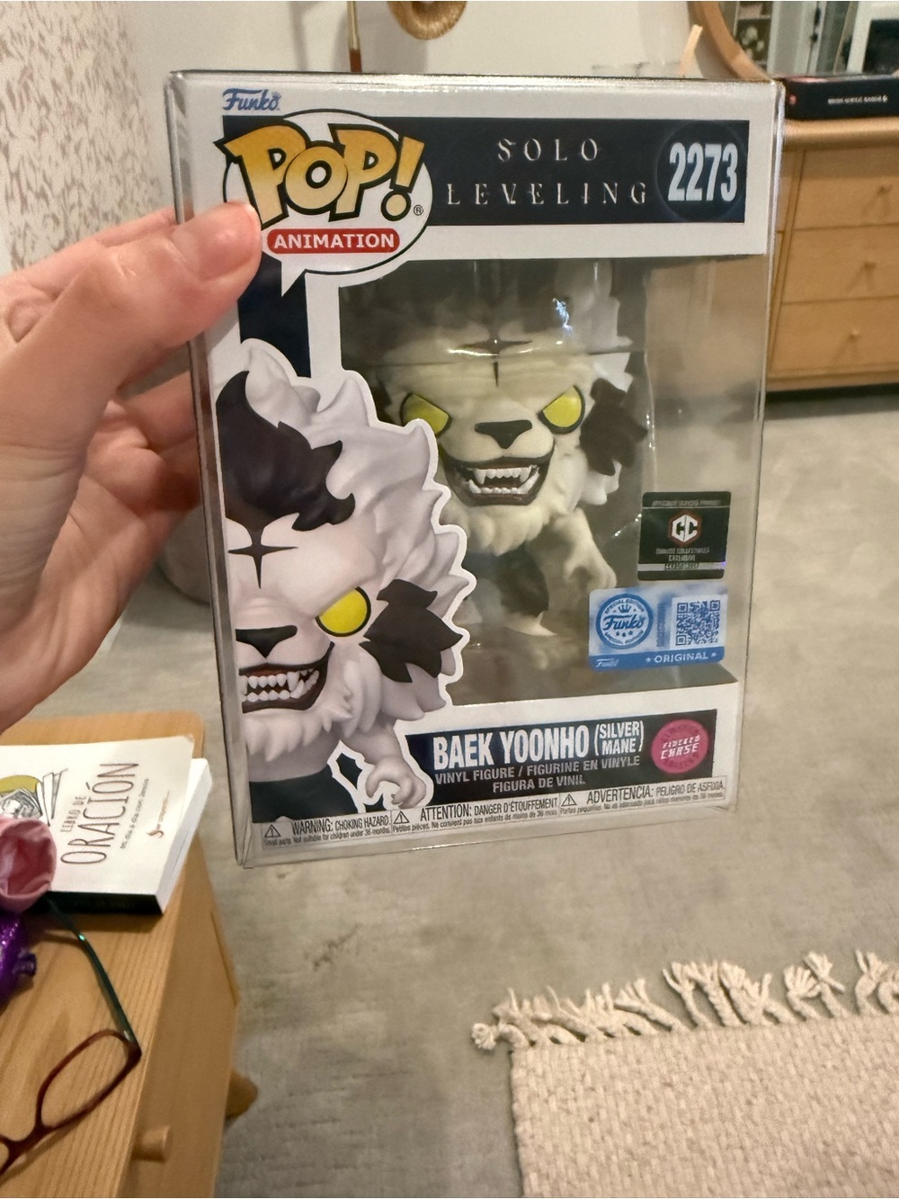 Funko Pop!Solo Leveling - Baek Yoonho (Silver Mane) #2273 Flocked Chase